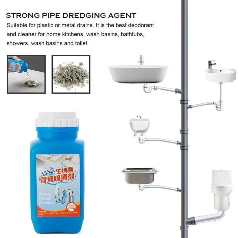 Środek czyszczący do odpływów zlewu w butelce