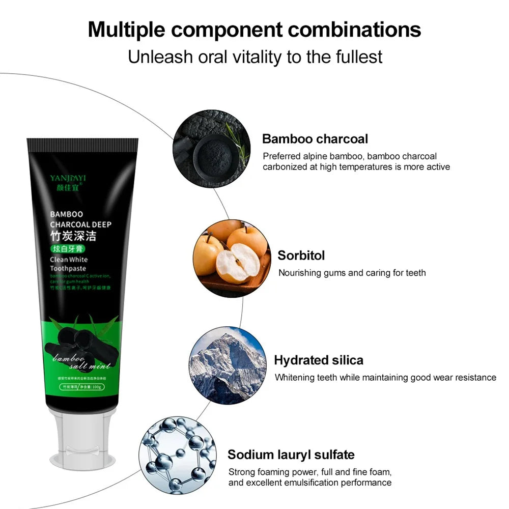 Pasta do zębów wybielająca z węglem bambusowym 