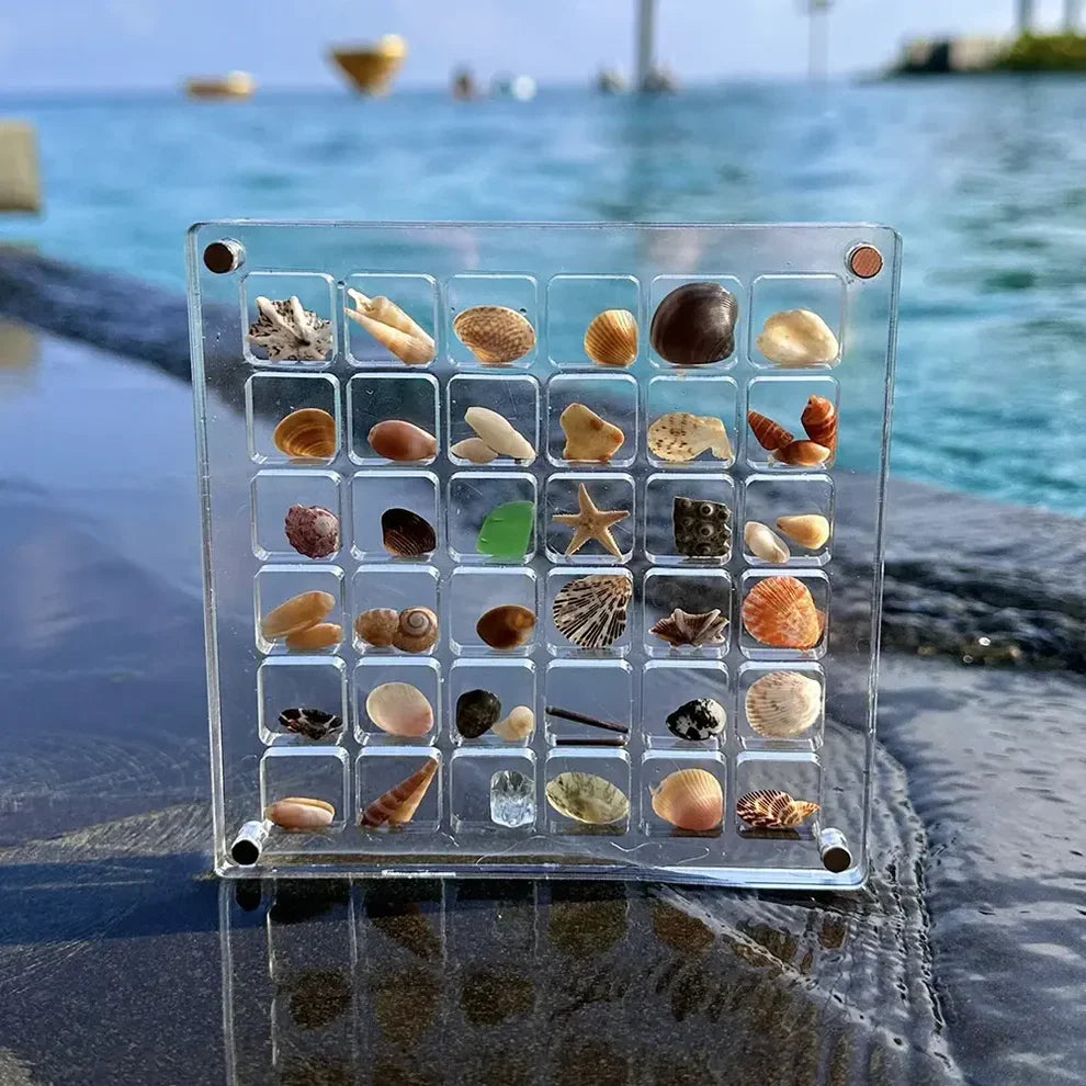 Pudełko ekspozycyjne z akrylową magnetyczną muszlą