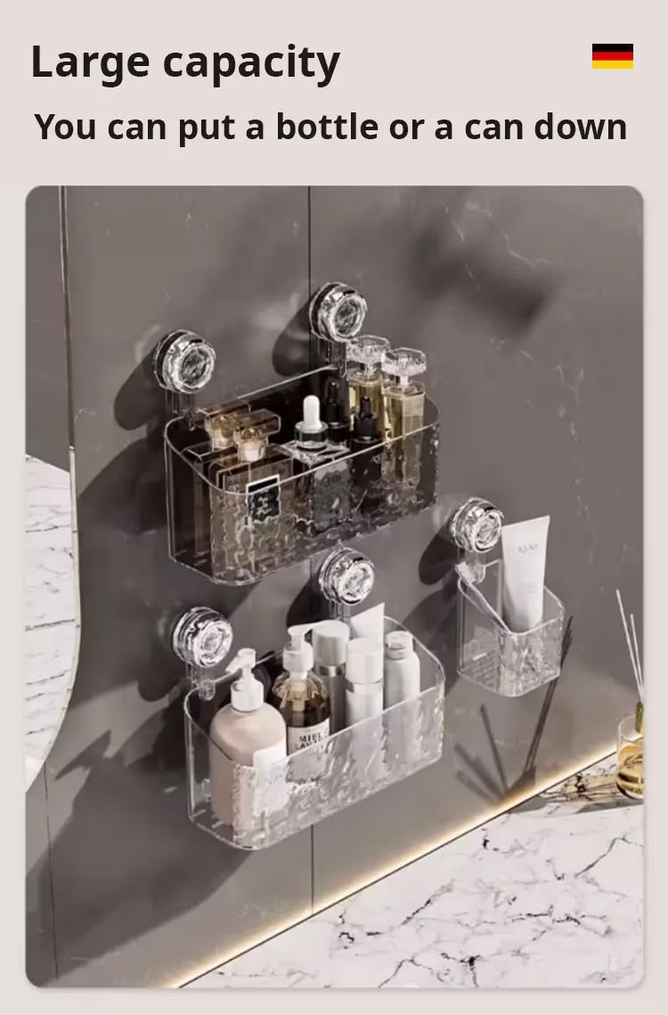 Luksusowa falowana półka z przyssawką 