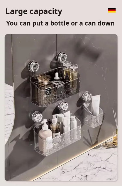 Luksusowa falowana półka z przyssawką 