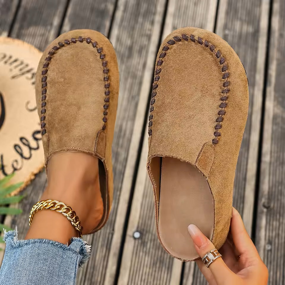 Damen Vintage-Leder-Orthopädie-Sandalen