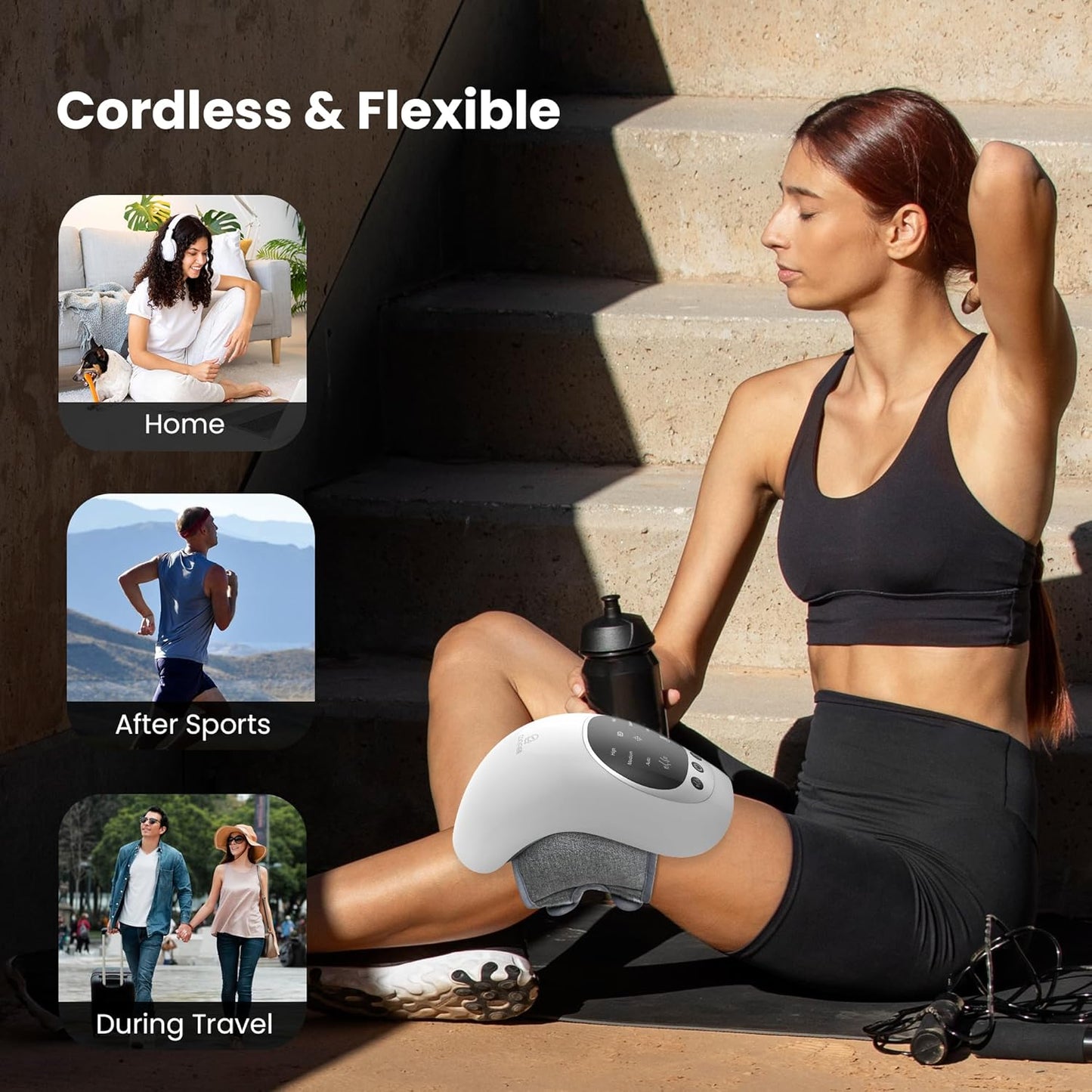 Bezprzewodowy masażer kolan