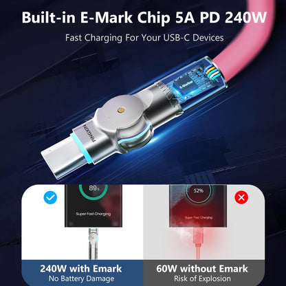 Kabel ładujący typu C 240 W