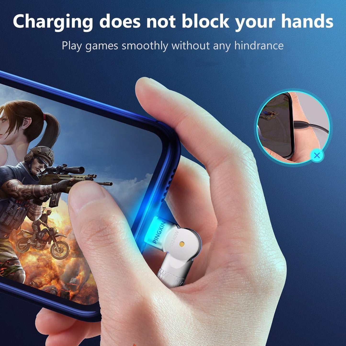 Kabel ładujący typu C 240 W