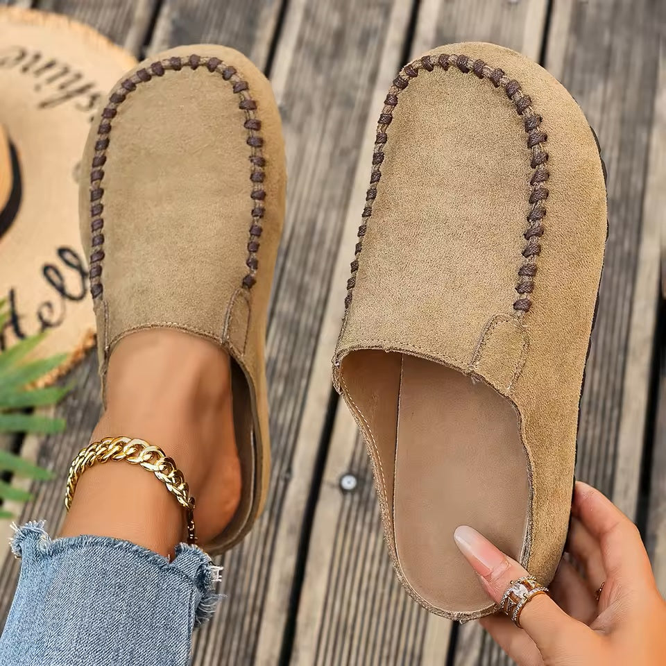 Damen Vintage-Leder-Orthopädie-Sandalen
