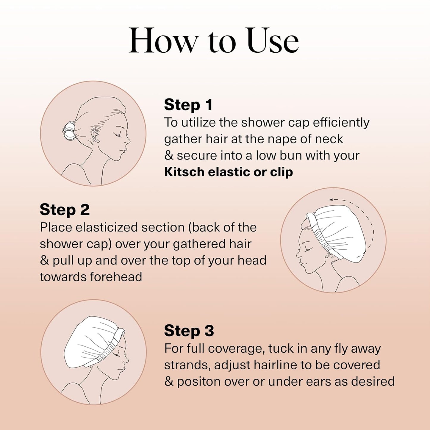 Luksusowe czepki prysznicowe