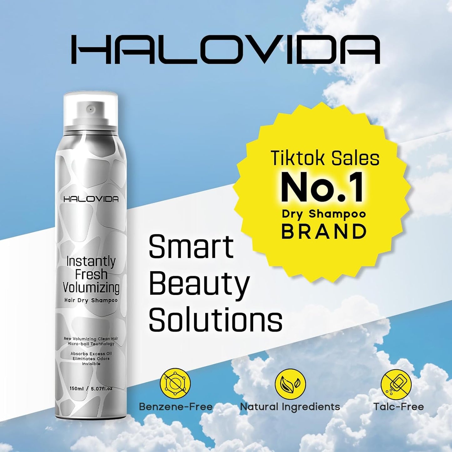 Halovida Instant Volumizing Hair Dry Shampoo