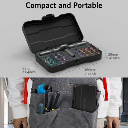 Zestaw mini śrubokrętów magnetycznych 24 w 1