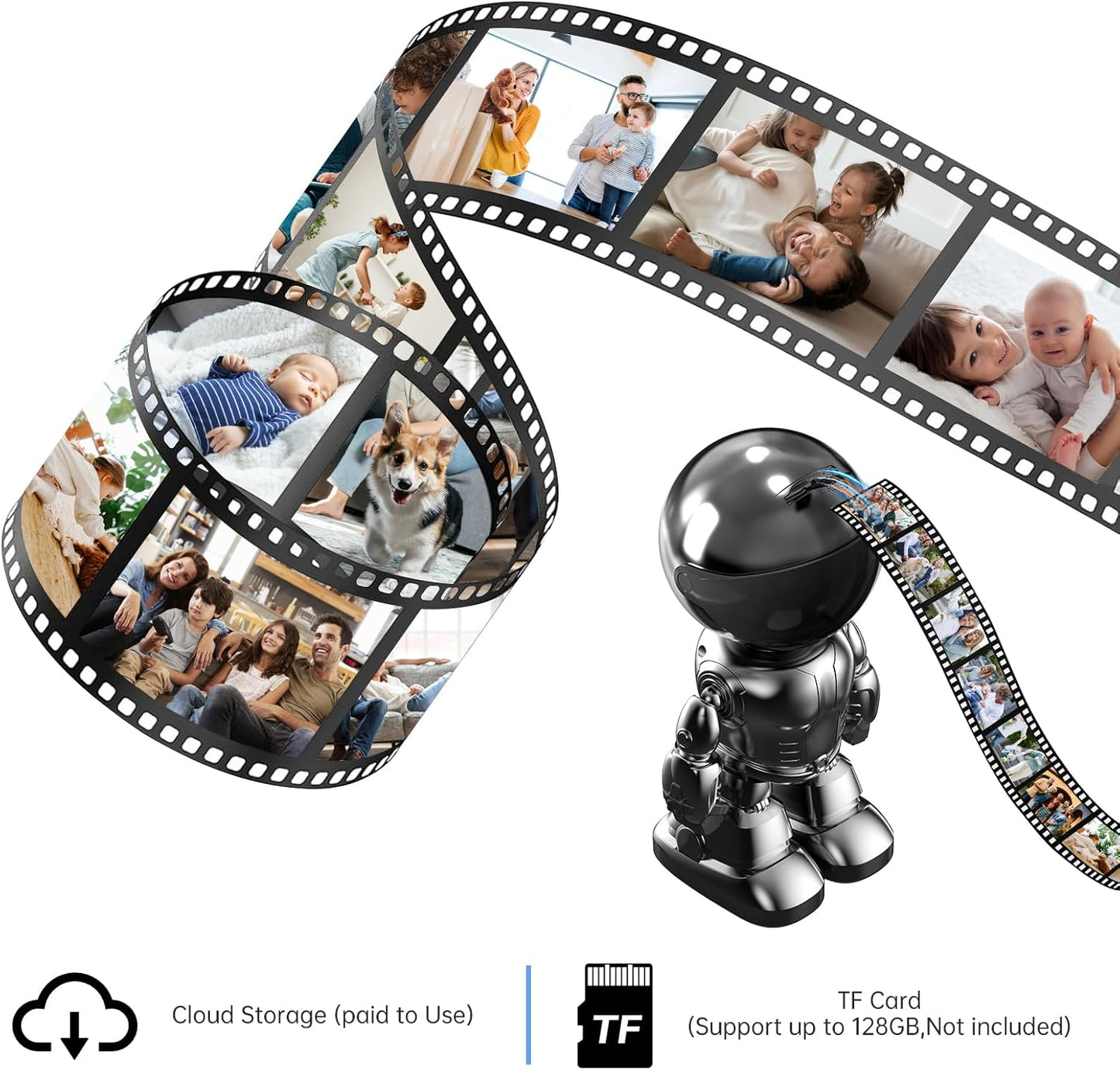 Robot z kamerą wewnętrzną