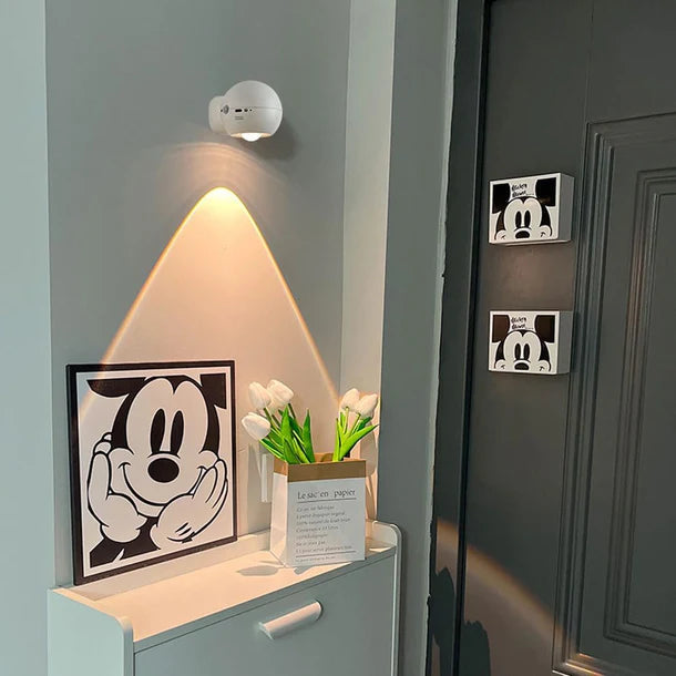 Kinkiet LED z czujnikiem ruchu i obrotem 360°