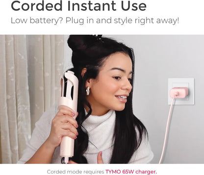 Obrotowa lokówka zapobiegająca oparzeniom i splątaniu, zapewniająca łatwe tworzenie loków