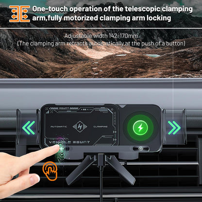 Automatycznie obracający się uchwyt na telefon 2 w 1