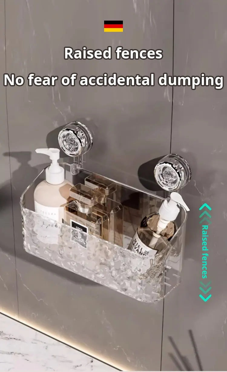 Luksusowa falowana półka z przyssawką 