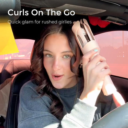 Obrotowa lokówka zapobiegająca oparzeniom i splątaniu, zapewniająca łatwe tworzenie loków