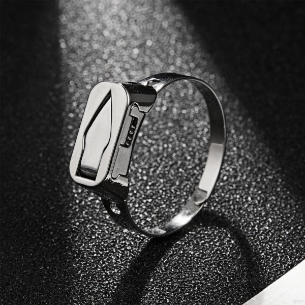 Pierścień samoobrony survivalowej ze stali nierdzewnej