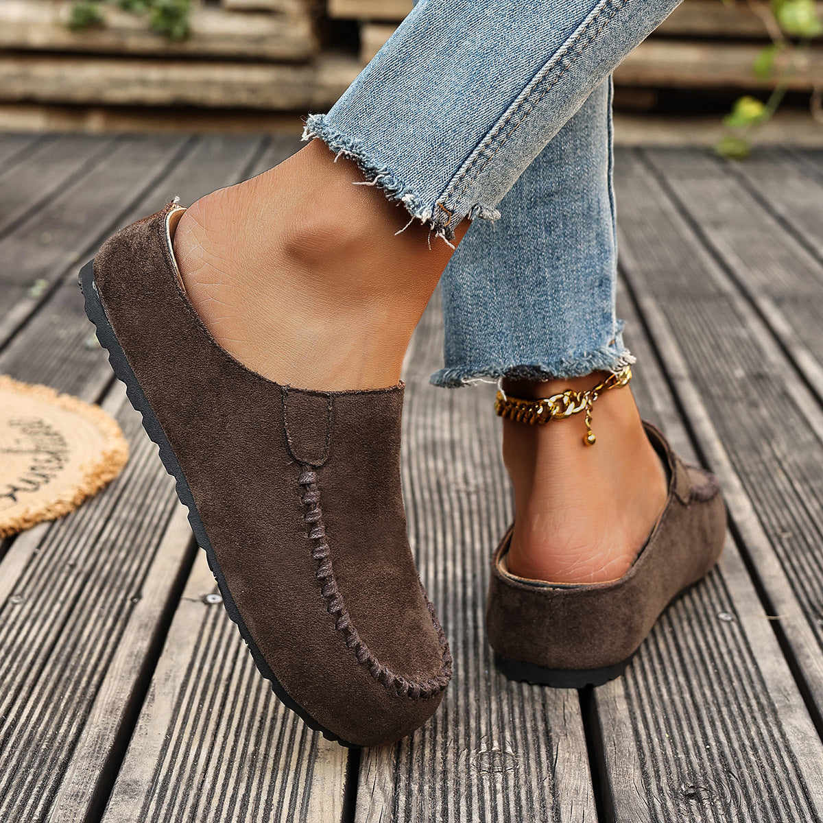 Damen Vintage-Leder-Orthopädie-Sandalen