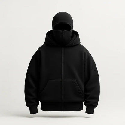 Bluza z kapturem i zamkiem błyskawicznym – unisexowa kurtka hiphopowa