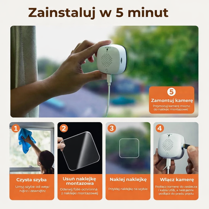 Kamera bezpieczeństwa HD o krystalicznie czystym obrazie