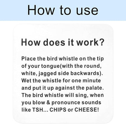 Miniaturowy gwizdek dla ptaków