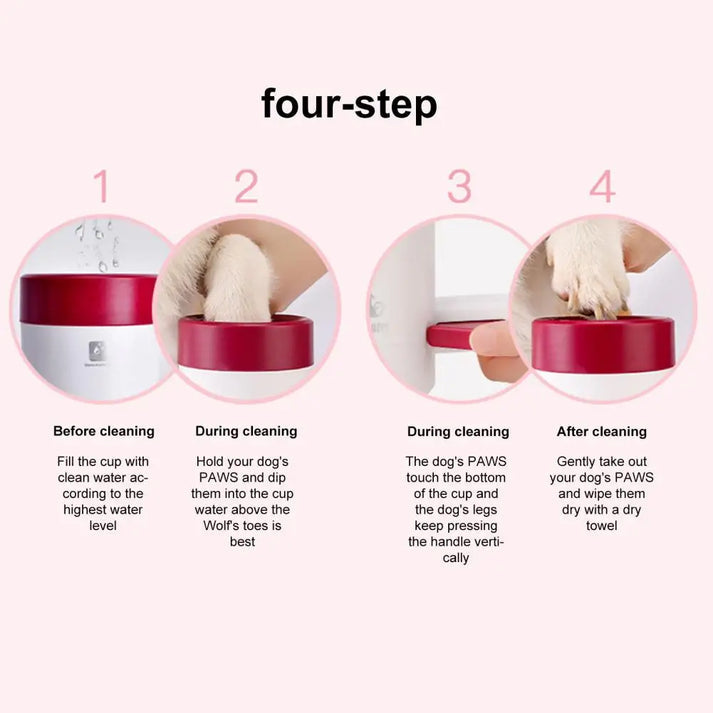 Przenośny środek do czyszczenia łap