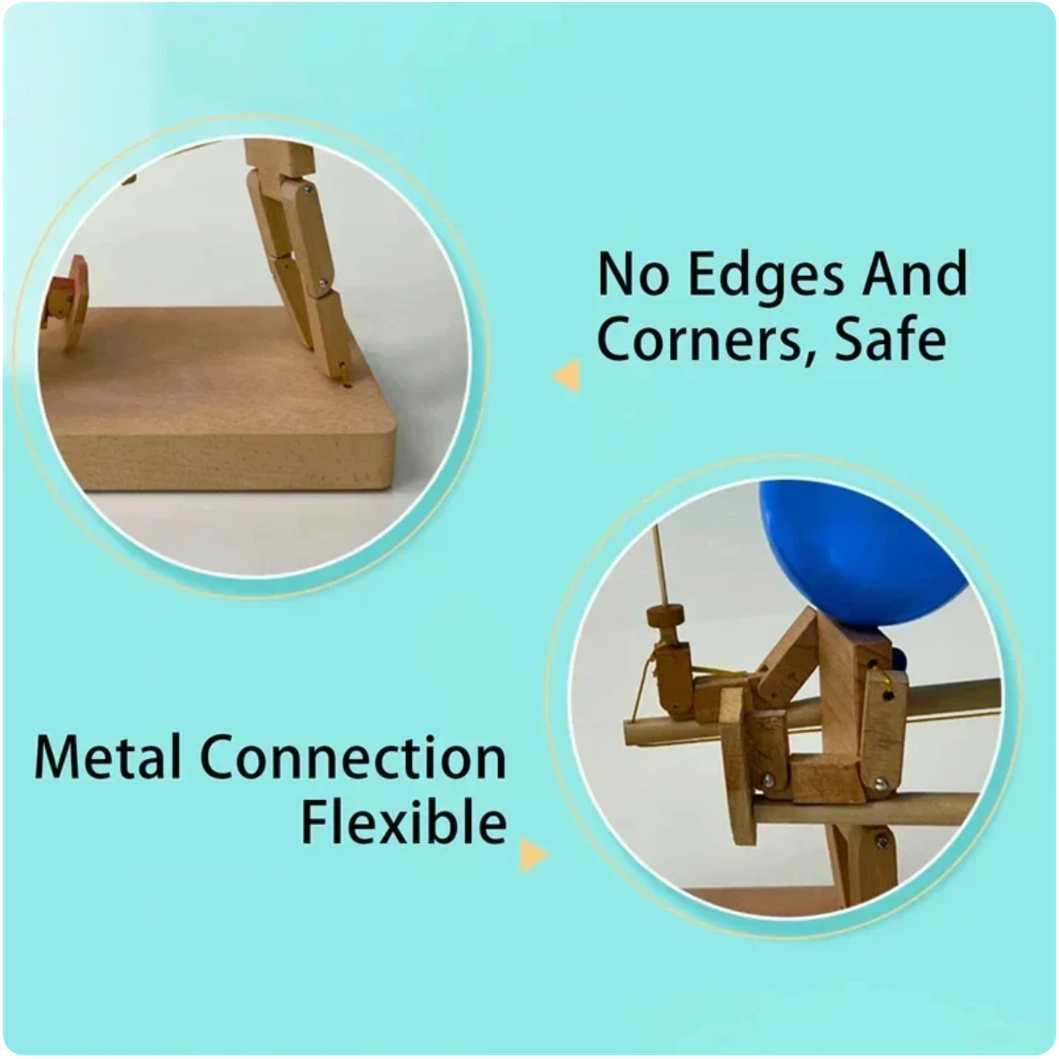 Drewniane kukiełki ogrodzeniowe