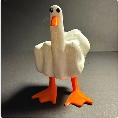 Kaczka z środkowym palcem