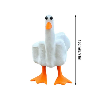 Kaczka z środkowym palcem