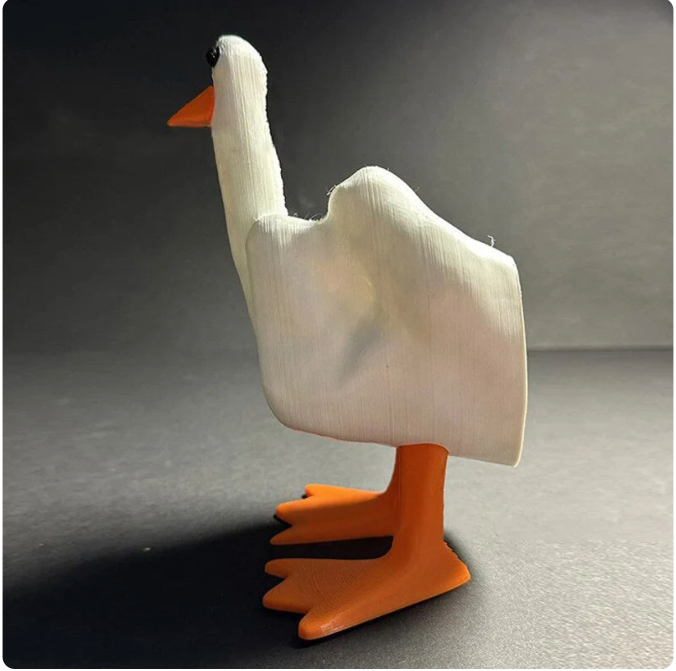 Kaczka z środkowym palcem