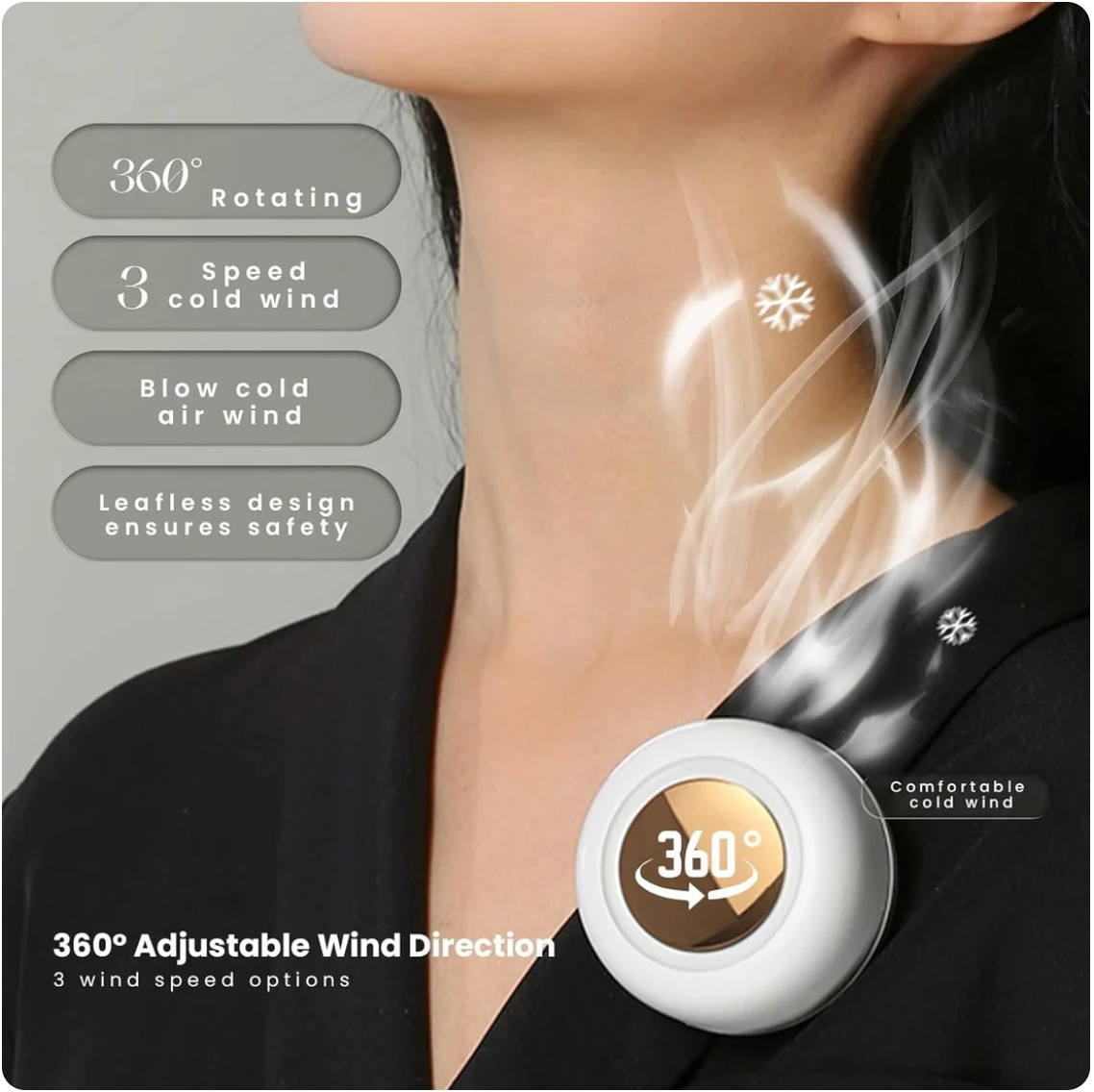 Miniaturowy przenośny wentylator kieszonkowy