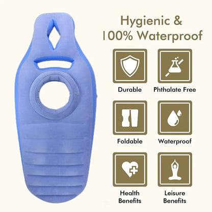 Nadmuchiwany materac dla kobiet w ciąży z otworem odciążającym