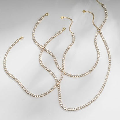 Tennisketting | Złoty