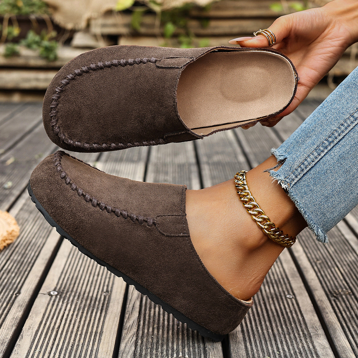 Damen Vintage-Leder-Orthopädie-Sandalen