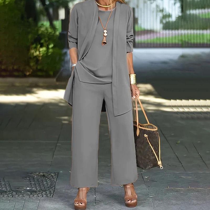🧥Elegantes Damen 3-teilige Set in lockerer Passform🍂