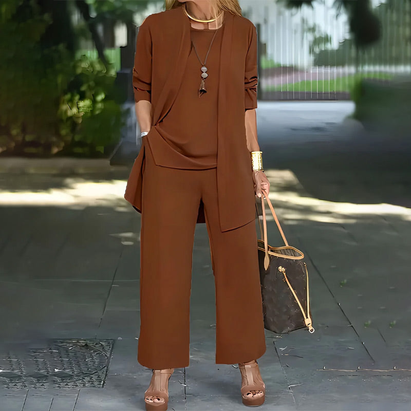 🧥Elegantes Damen 3-teilige Set in lockerer Passform🍂